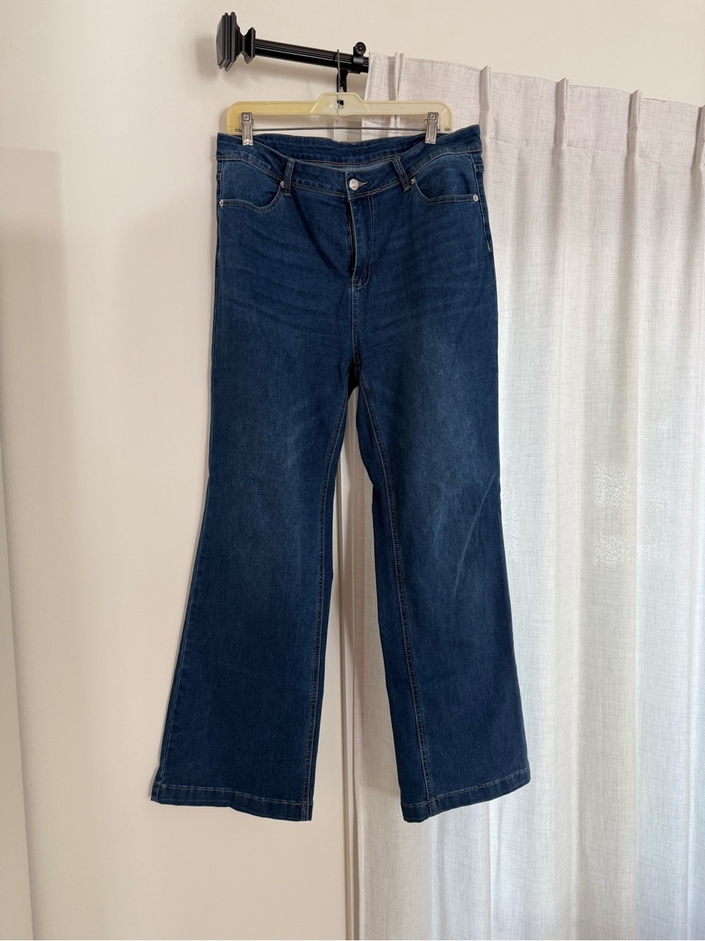 Amazon Women's Dark Blue Wide-Leg Jeans